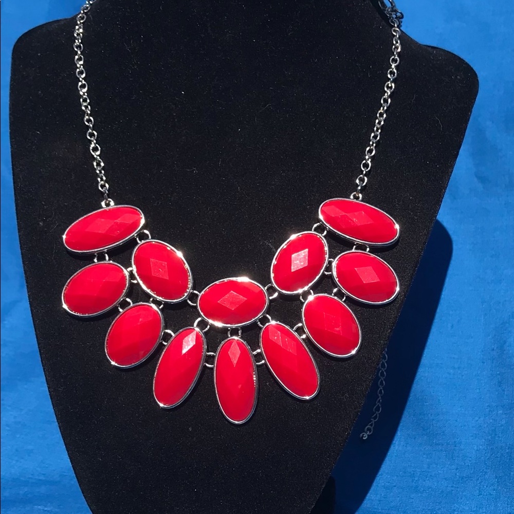 Lady In Red Necklace